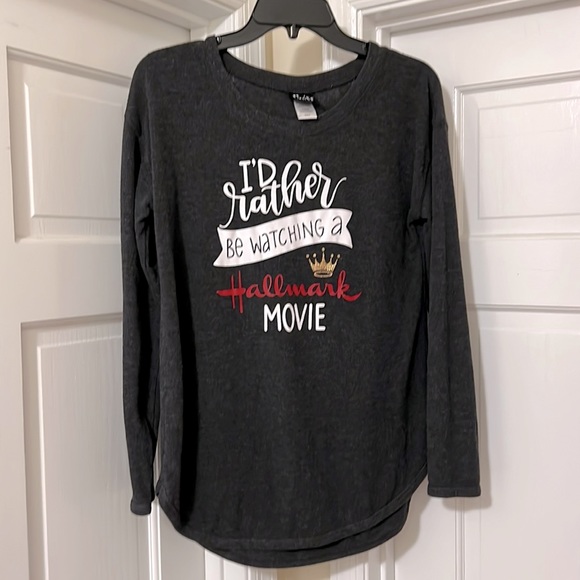 Felina Top “I’d rather be watching a Hallmark Movie” Size S - Picture 1 of 4